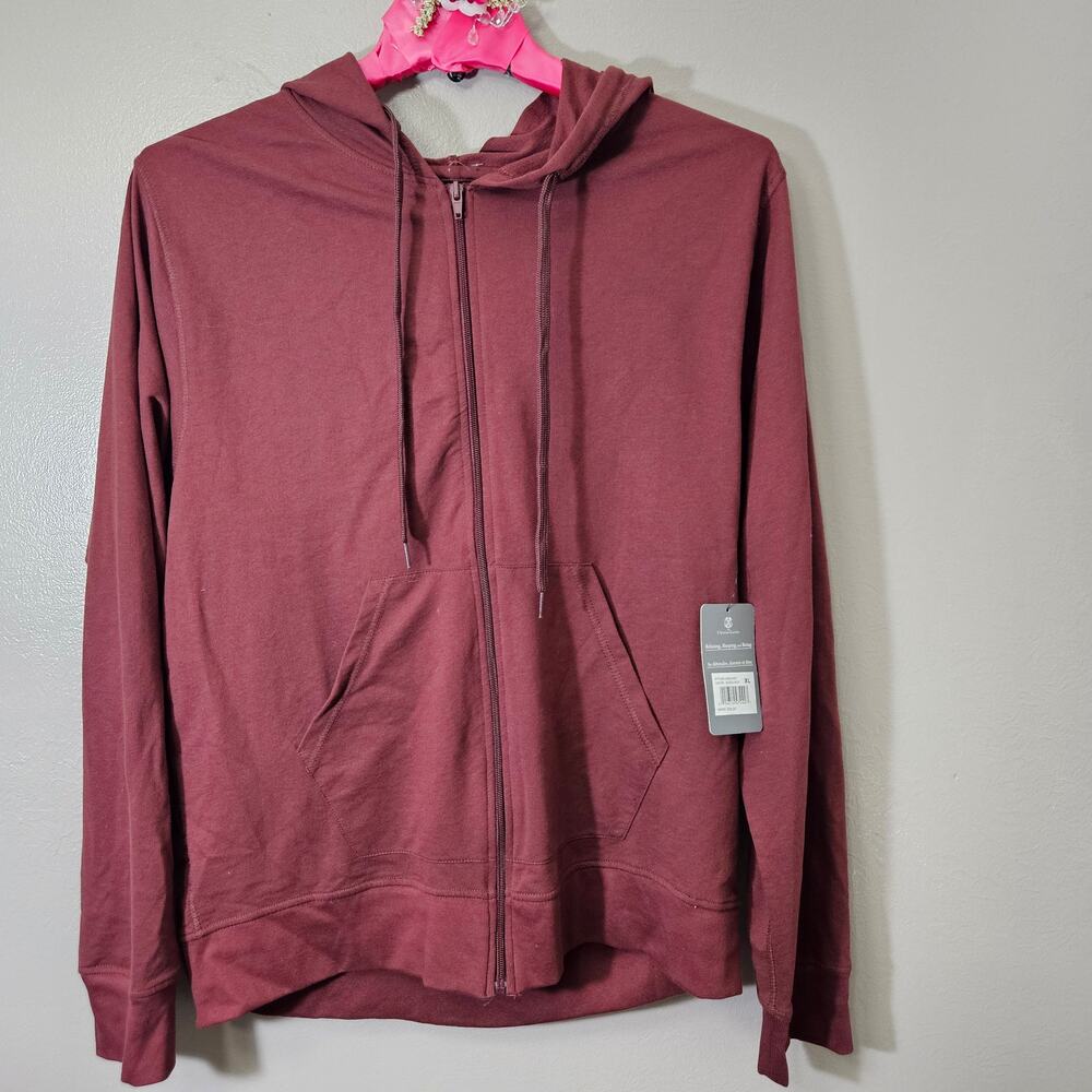 Christian Lacroix CXL Full Zip Hoodie Red XL NWT Athleisure LoungeWear CozyCore
